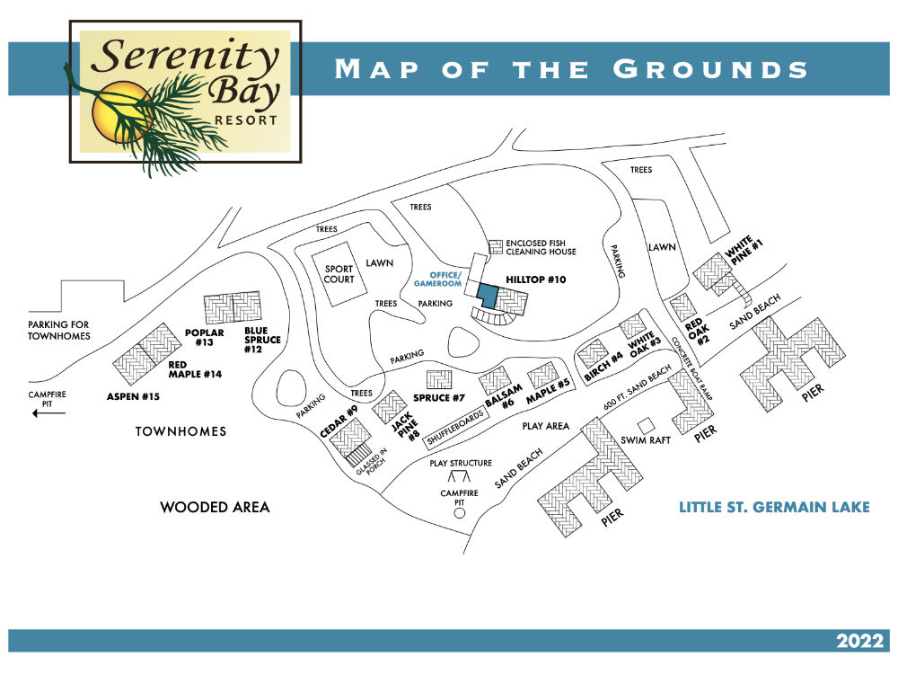 Map of Serenity Bay Resort